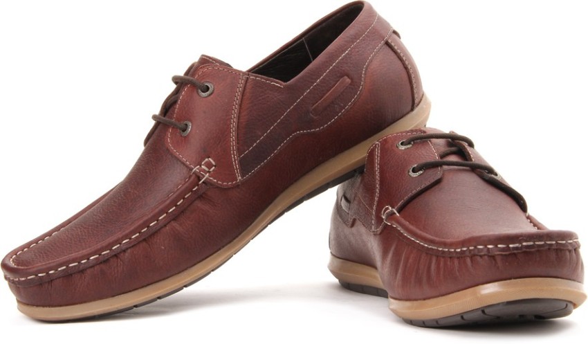 Lee cooper men's leather boat shoes online