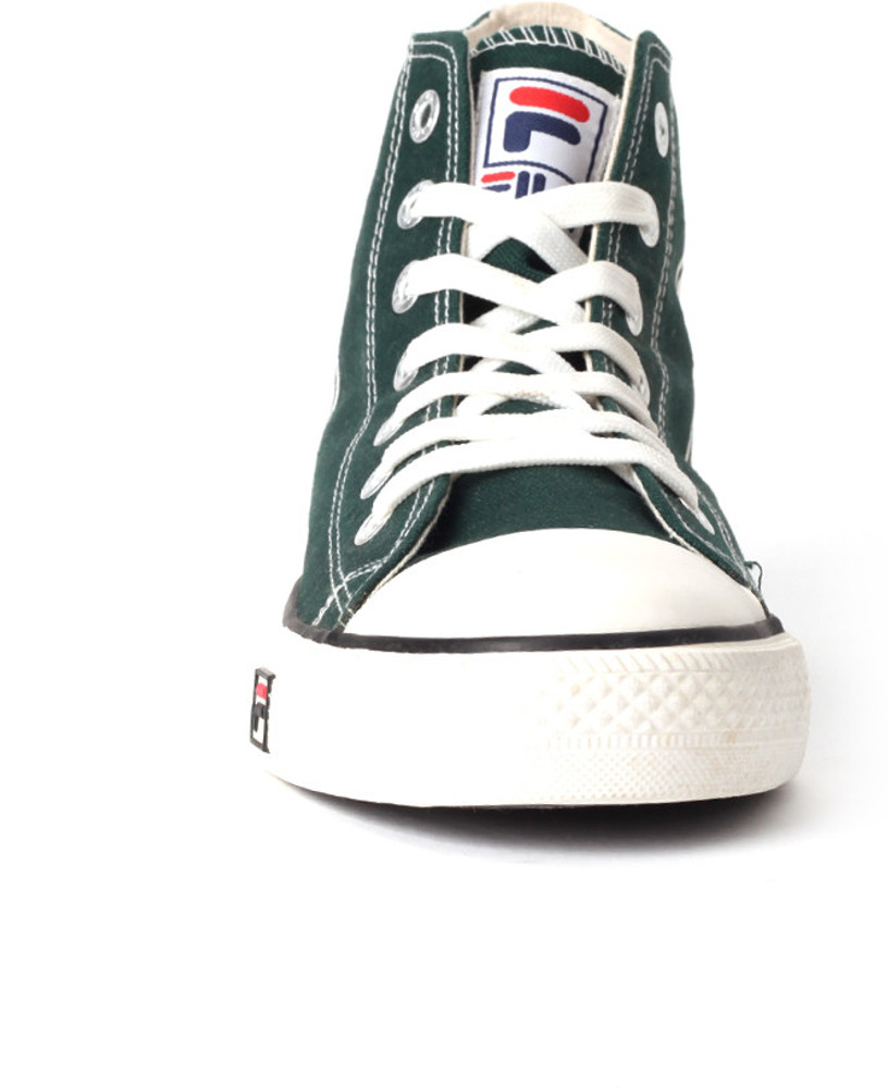 FILA Hi Canvas Shoes For Men Buy Green Color FILA Hi Canvas