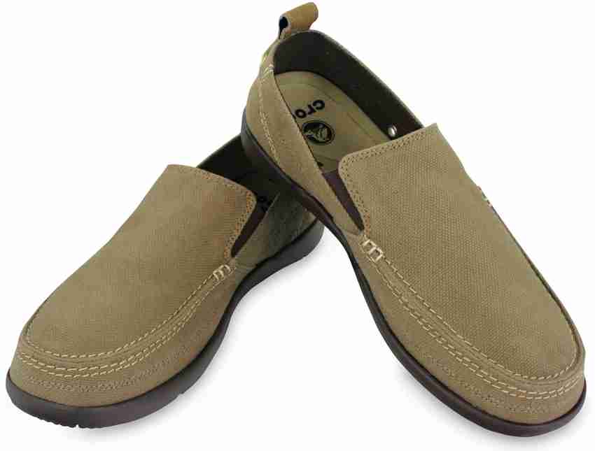 Mens canvas crocs shoes sales