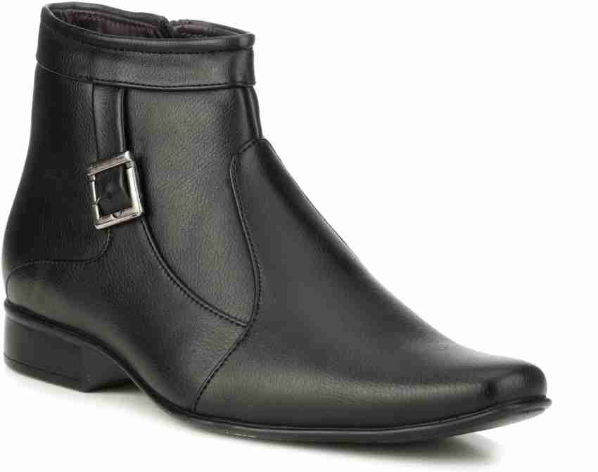 Mactree men's hot sale black leather boots