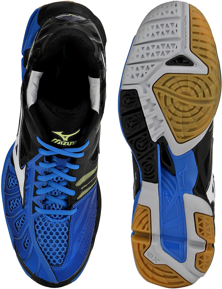 MIZUNO Wave X Badminton Shoes For Men Buy Directoire Blue White