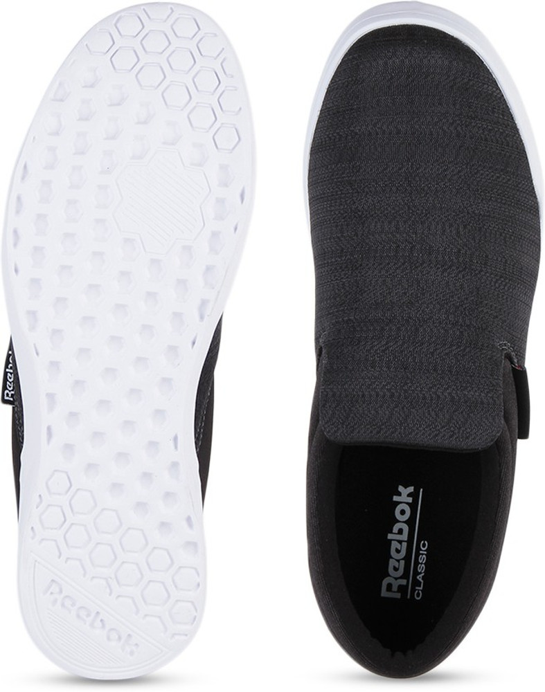 REEBOK COURT SLIP ON Men Slip Ons For Men Buy BLACK WHITE Color REEBOK COURT SLIP ON Men Slip Ons For Men Online at Best Price Shop Online for Footwears in