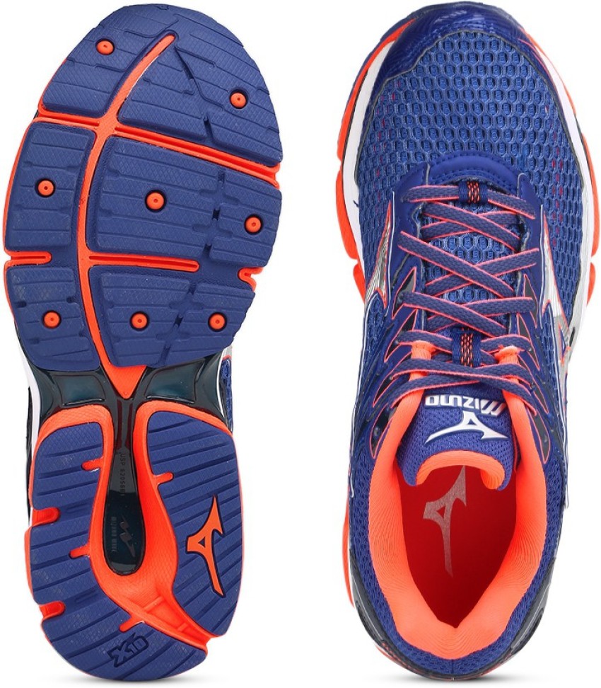 MIZUNO WAVE ENIGMA 6 W Running Shoes For Women Buy BLUE GREY ORANGE Color MIZUNO WAVE ENIGMA 6 W Running Shoes For Women Online at Best Price Shop Online for Footwears in India