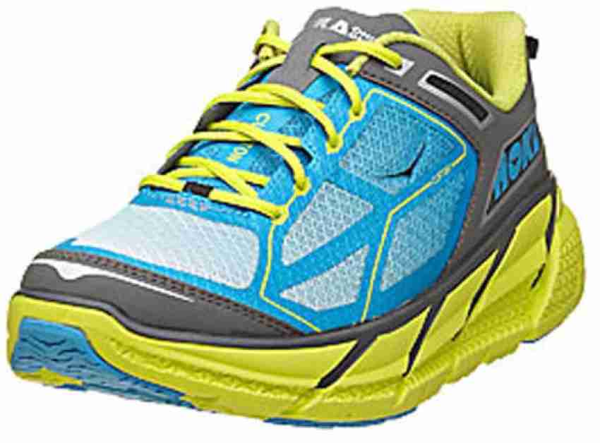 Hoka One One Clifton Running Shoes For Men - Buy Citrus -Cyan -Grey Color Hoka  One One Clifton Running Shoes For Men Online at Best Price - Shop Online  for Footwears in