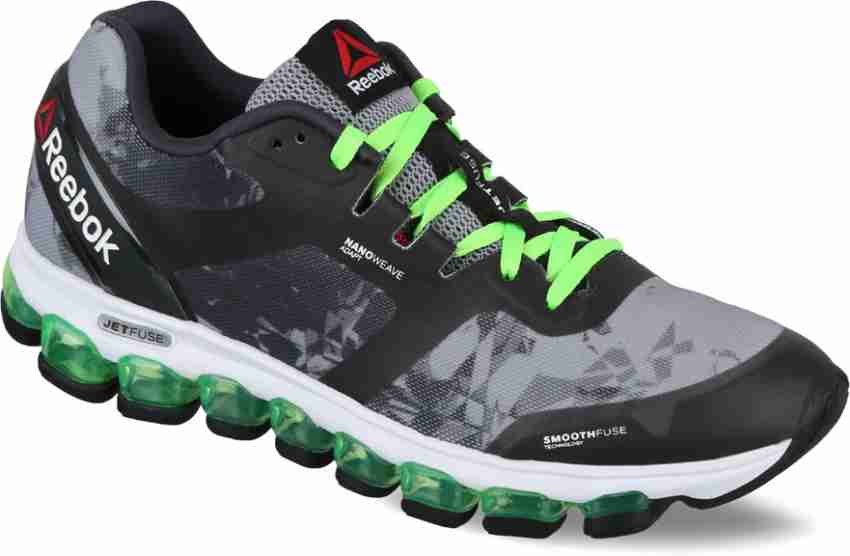 REEBOK ZJET SOUL Running Shoes For Men Buy GREY GRAVEL GREEN WHT BLK Color REEBOK ZJET SOUL Running Shoes For Men Online at Best Price Shop Online for Footwears in India Flipkart