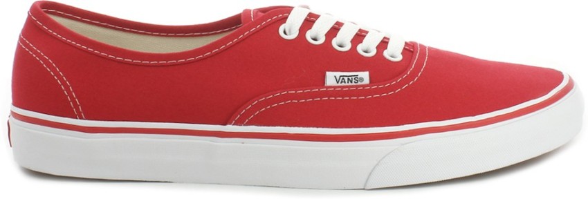 Vans authentic mens clearance red