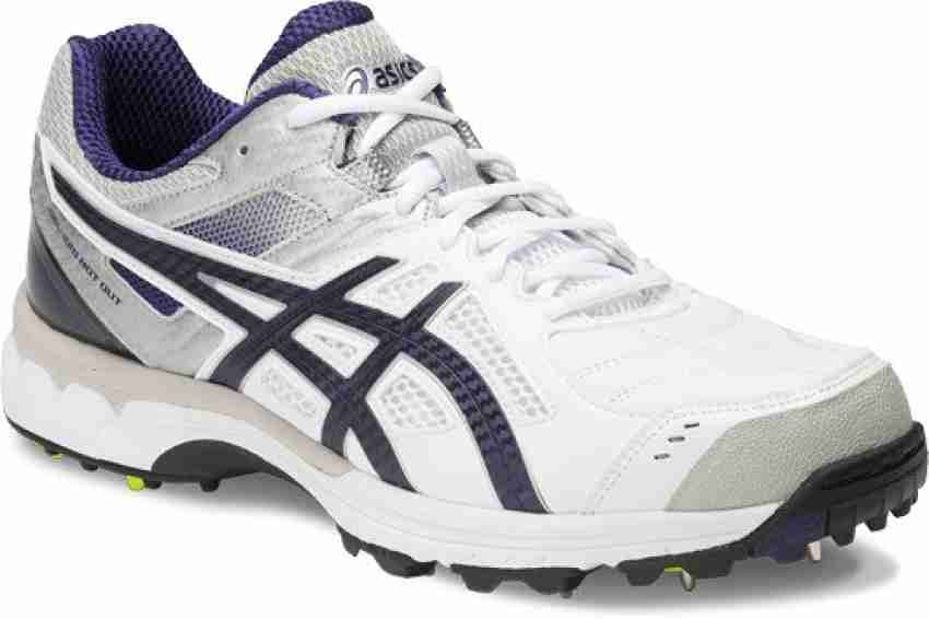 Asics Gel 220 Not Out Men Cricket Shoes For Men Buy Silver White Indigo Blue Color Asics Gel 220 Not Out Men Cricket Shoes For Men Online at Best Price Shop Online