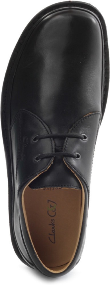 CLARKS Sentry Cry Genuine Leather Lace Up Shoes For Men - Buy Black Color CLARKS Sentry Cry Genuine Leather Lace Up Shoes For Men Online at Best Price - Shop for