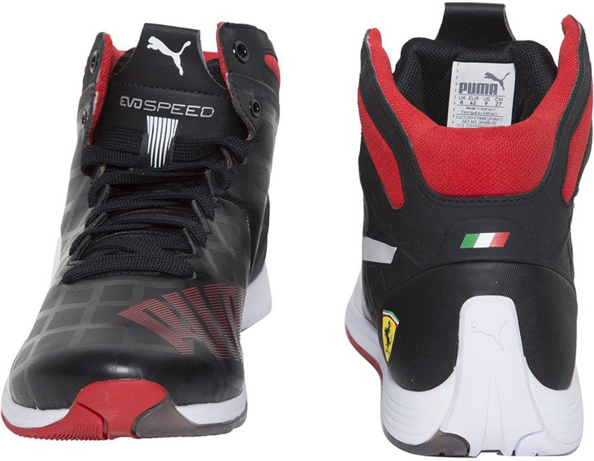 PUMA Ferrari evoSPEED 1.4 SF Mid Motorsport Shoes For Men Buy black white rosso corsa Color PUMA Ferrari evoSPEED 1.4 SF Mid Motorsport Shoes For Men Online at Best Price Shop Online for Footwears in ...