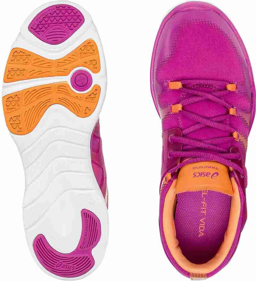 Asics GEL FIT VIDA Running Shoes For Women Buy BERRY SILVER MELON Color Asics GEL FIT VIDA Running Shoes For Women Online at Best Price Shop Online for Footwears in India Flipkart