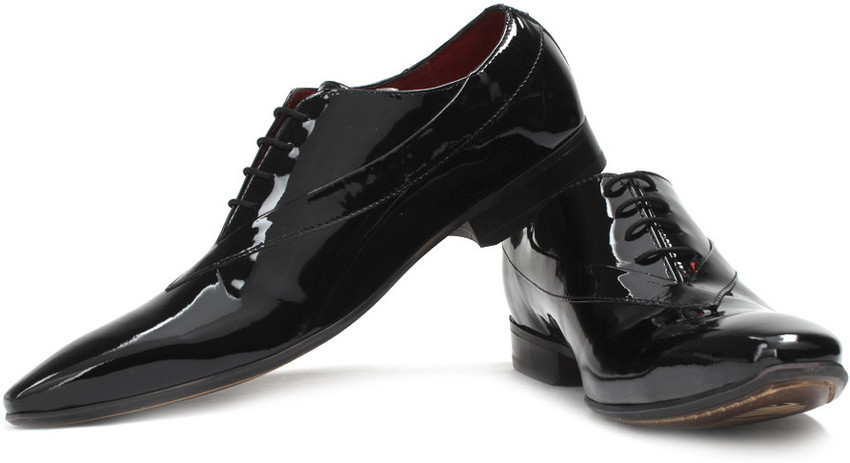 RUOSH Patent Leather Wedding Shoes For Men