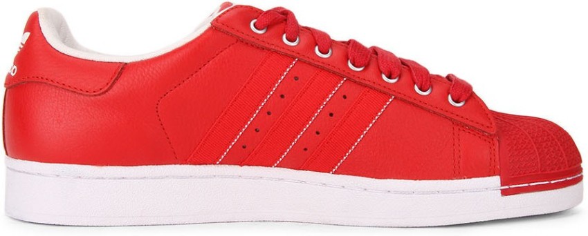 Adidas superstar red clearance colour