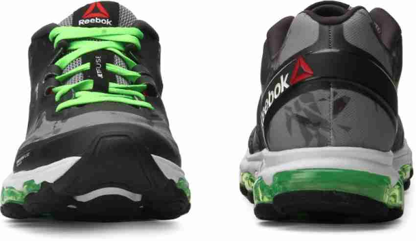 REEBOK ZJET SOUL Running Shoes For Men Buy GREY GRAVEL GREEN WHT BLK Color REEBOK ZJET SOUL Running Shoes For Men Online at Best Price Shop Online for Footwears in India Flipkart