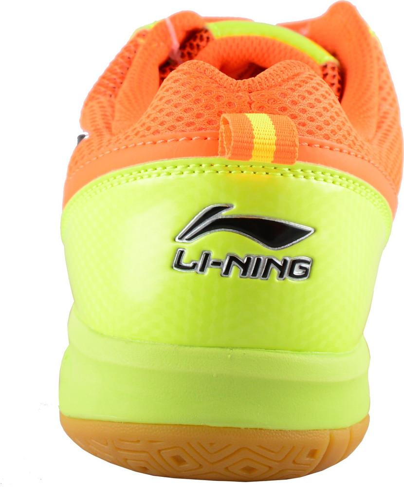 LI NING RAID Badminton Shoes For Men Buy LIME ORANGE Color LI NING RAID Badminton Shoes For Men Online at Best Price Shop Online for Footwears in India Flipkart