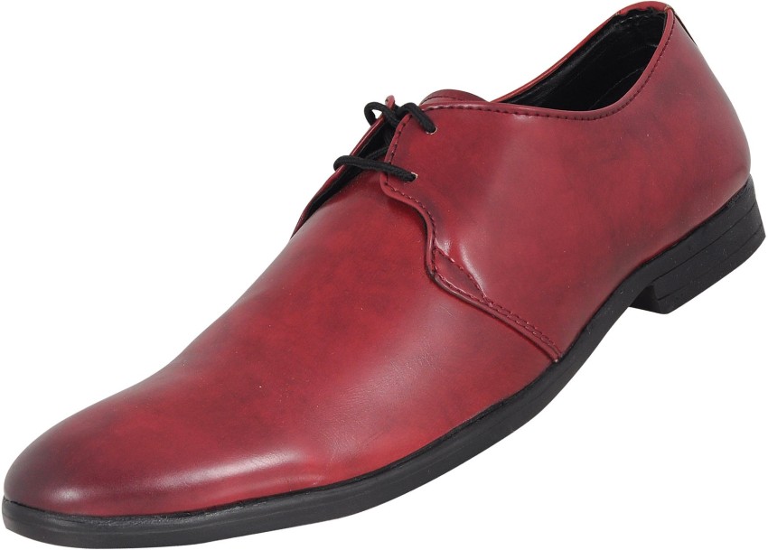 Handmade Mens Two tone brogue dress shoes, Men red and black formal shoes |  eBay
