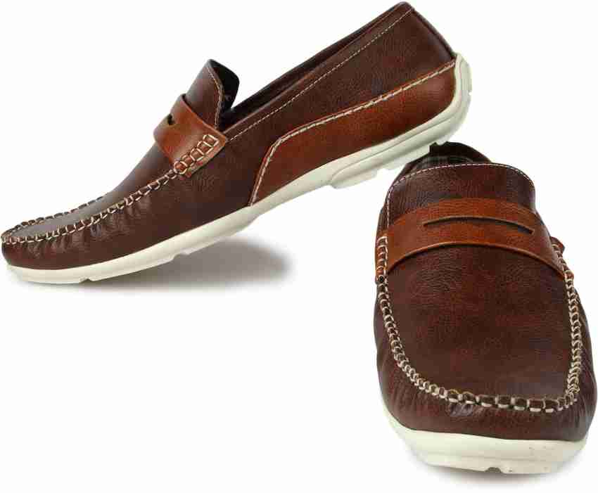 SPUNK by FBB Loafers For Men Buy Tan Color SPUNK by FBB Loafers