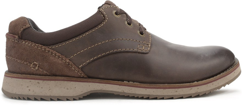 CLARKS Mahale Plain Men Genuine Leather Sneakers For Men Buy DARK BROWN Color CLARKS Mahale Plain Men Genuine Leather Sneakers For Men Online at Best Price Shop Online for Footwears