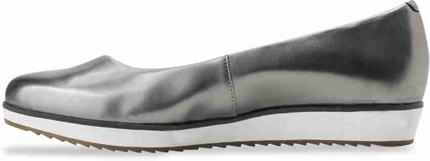 CLARKS Compass Zone Silver Slip On shoes For Women Buy Silver