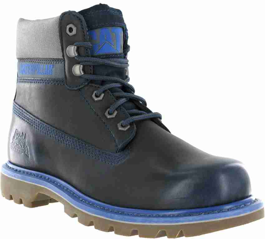 Blue outlet caterpillar boots