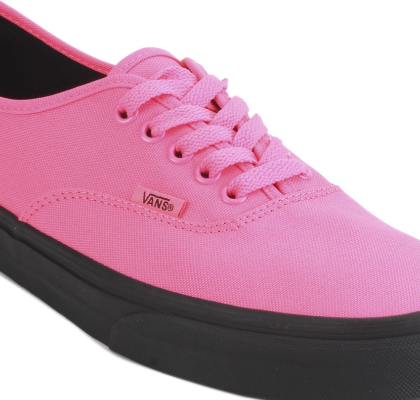 Pink vans black sole hotsell