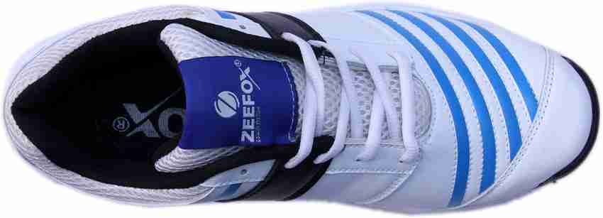 ZEEFOX Cricket Shoes For Men Buy white blue Color ZEEFOX Cricket Shoes For Men Online at Best Price Shop Online for Footwears in India Flipkart