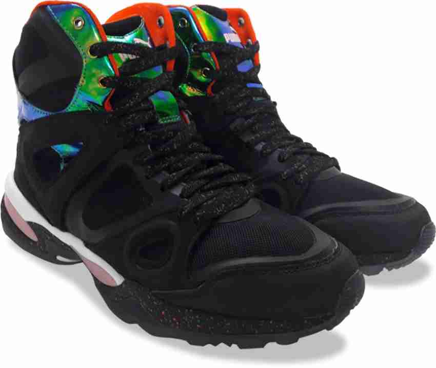 PUMA MCQ TECH RUNNER MID Black Sneakers For Men - Buy black-white ...