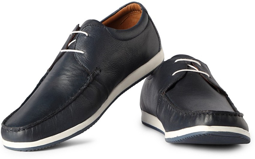 Louis philippe best sale black casual shoes