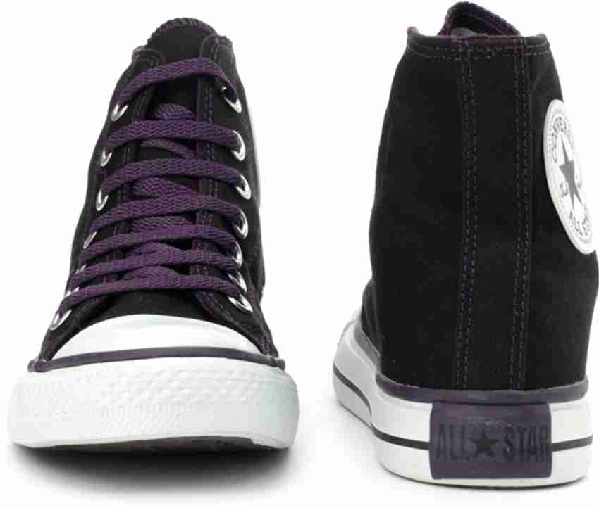 Converse black cheap and purple