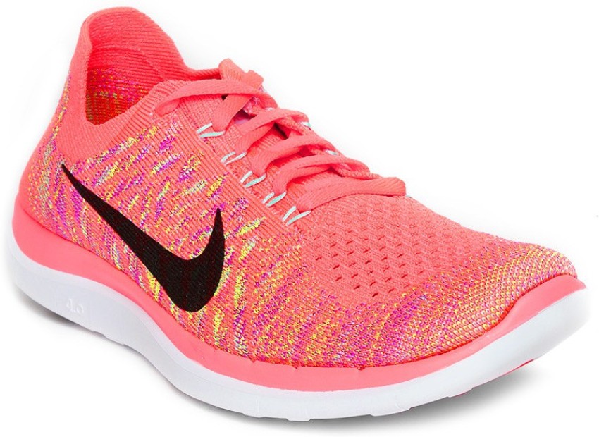 Nike free sales flyknit womens orange