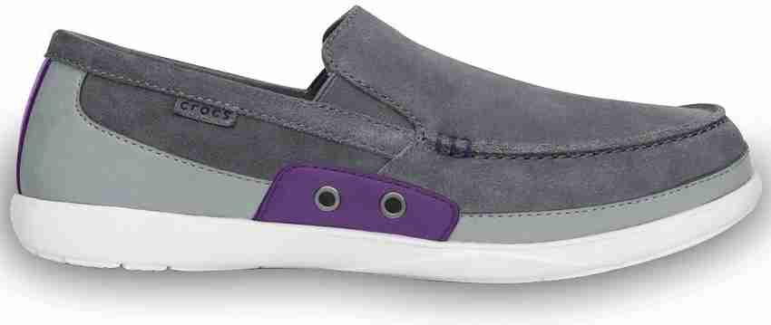 CROCS Walu Accent Suede M Loafers For Men Buy Grey Color CROCS
