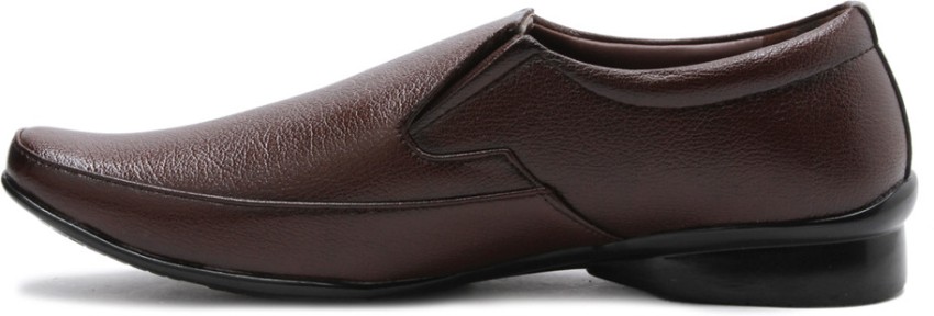 H&M Men's Brown Slip-On Shoes
