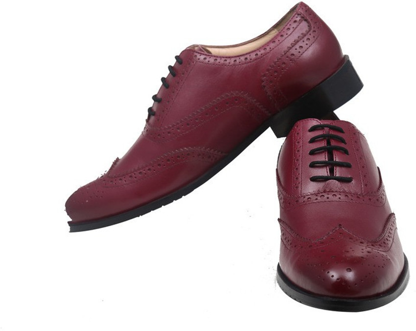 Wine red hot sale mens dress shoes
