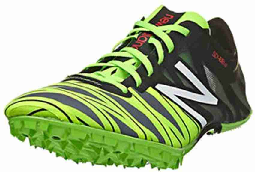 New Balance SD400v2 Men s Spikes Black Green Running Shoes For