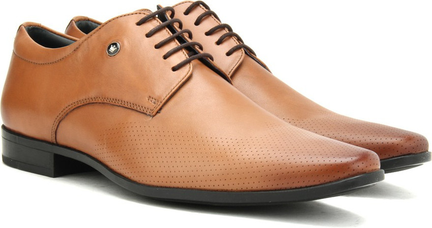 Louis philippe tan formal shoes on sale