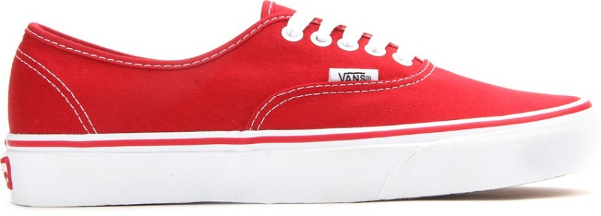 Red vans womens hot sale size 8