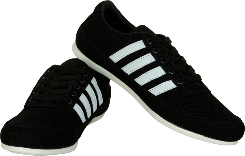 Black shoes with sales white line