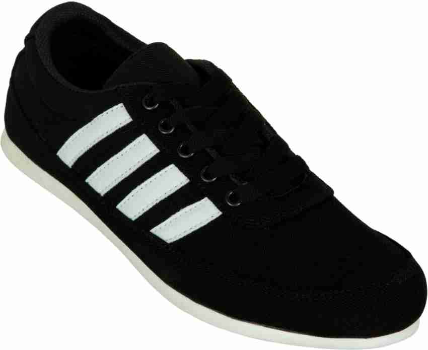 Shoes white with black stripes sale