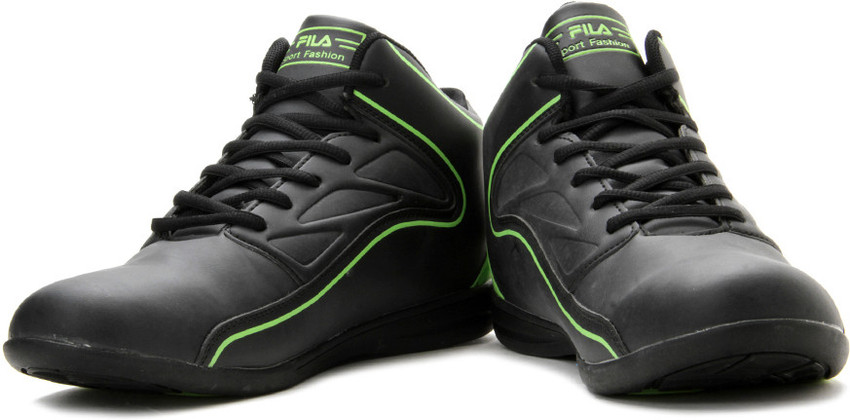 Dark green fila shoes shop