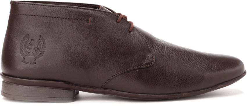 U.S. POLO ASSN. Genuine Leather Lace Up Shoes For Men