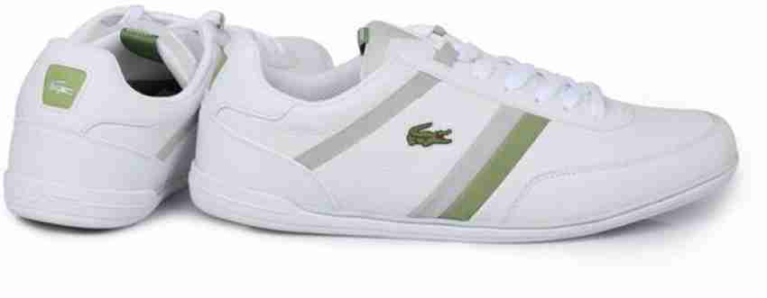 Lacoste mens clearance giron trainers white