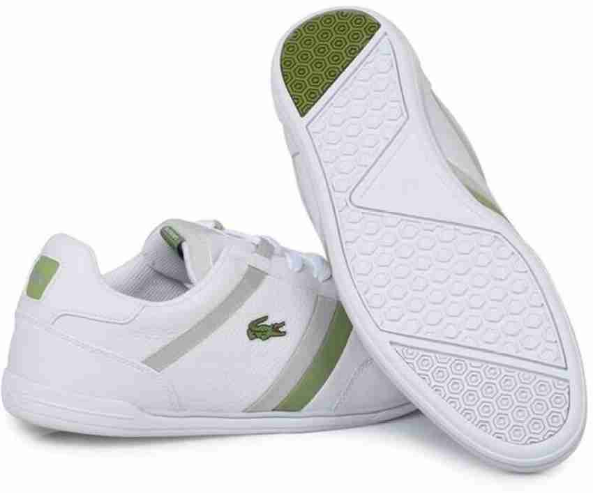 Lacoste mens giron trainers white online