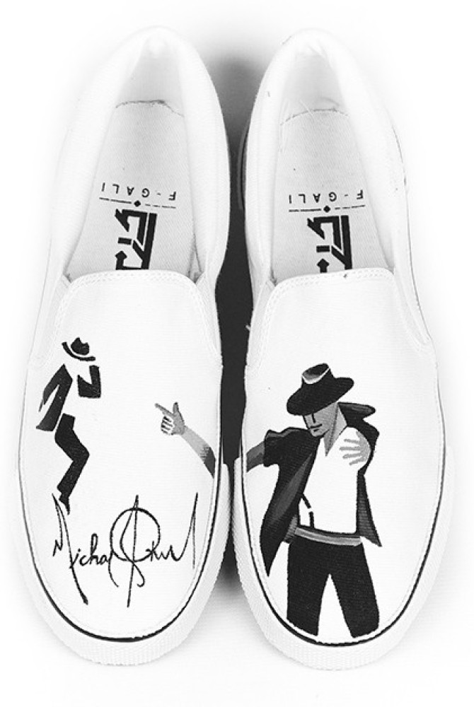 Ubevæbnet definitive Beskrive F-GALI The Michael Jackson Slip-on Shoes Canvas Shoes For Men - Buy  Multicolor Color F-GALI The Michael Jackson Slip-on Shoes Canvas Shoes For  Men Online at Best Price - Shop Online for