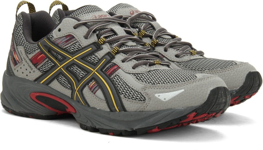 Asics GEL VENTURE 5 Running Shoe For Men Buy LIGHT GREY GRAPHITE RED Color Asics GEL VENTURE 5 Running Shoe For Men Online at Best Price Shop Online for Footwears in India Flipkart