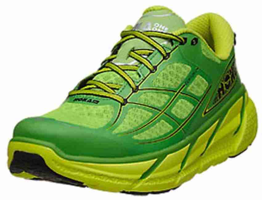 Hoka One One Clifton 2 Running Shoes For Men - Buy Green -Acid