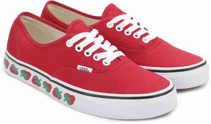 Vans authentic best sale strawberry tape green