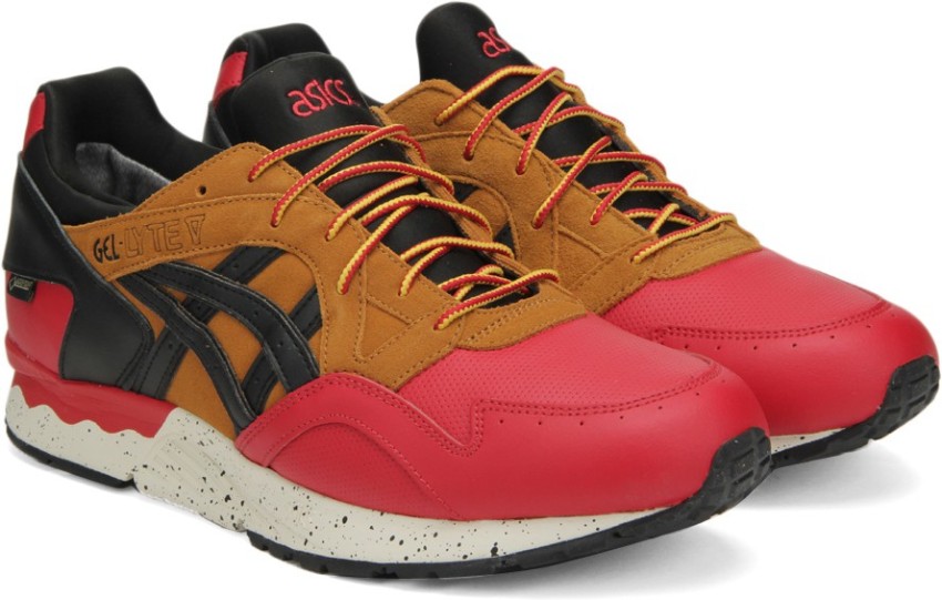 Asics gel lyte red on sale black