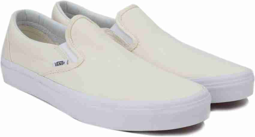 Witte slip on online vans