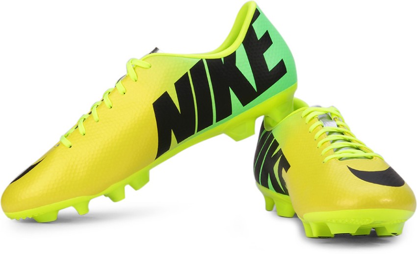 NIKE Mercurial Victory IV Hg V Soccer Studs For Women Buy Yellow Green Color NIKE Mercurial Victory IV Hg V Soccer Studs For Women Online at Best Price Shop Online