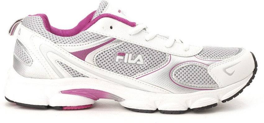 Fila shoes shop pink and white