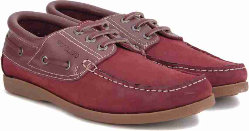 Woodland 2025 maroon shoes